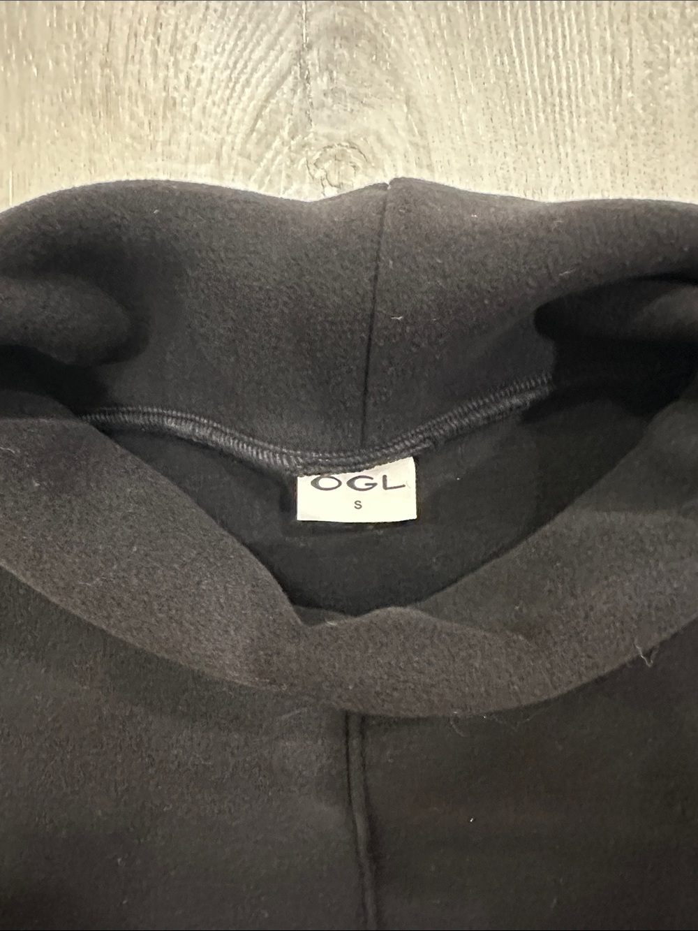 OGL Black Sleeveless Mock Neck Top Size Small Minimalist Stretch Knit NWOT - Picture 2 of 3